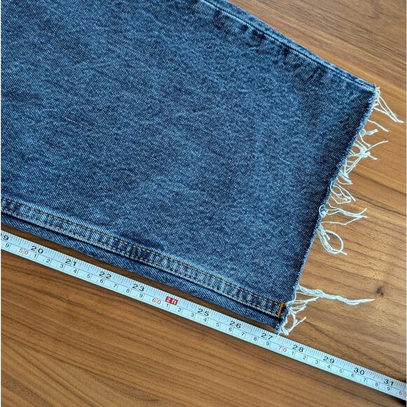 Anine Bing Blue Denim Gavin 1999 Straight Mid Indigo Ankle Jeans, size 28 - Picture 8 of 9